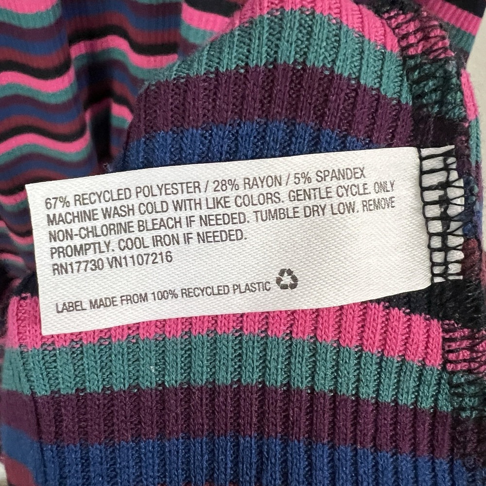 The Nines by Hatch Maternity Women's‎ Large Midi Sweater Dress Striped Ribbed - Picture 11 of 11